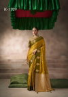 Kalki Silk By Kira Pure Satin Silk With Raw Silk Sarees Online Wholesale